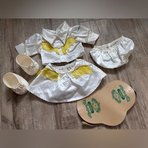 Vintage CPK Cabbage patch kids western Cowgirl Clothes with pony horse saddle